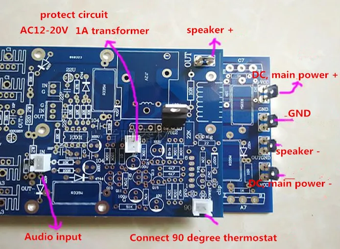 14 pcs A1943 C5200 650W mono hifi large power High-fidelity home fever professional stage amplifier board