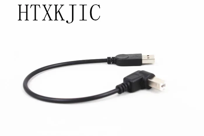 90 درجة زاوية الانحناء USB2.0 الثورة نوع B مربع الفم تمديد خط من القرص الصلب المحمول بيانات خط طابعة