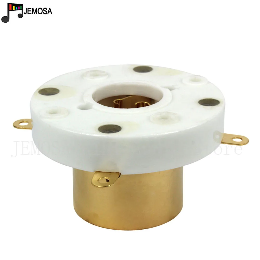 1PC Ceramic Tube Socket 4Pins Electron Tube Socket For 845 211 805 FU-5 Vacuum Tube Free Shipping