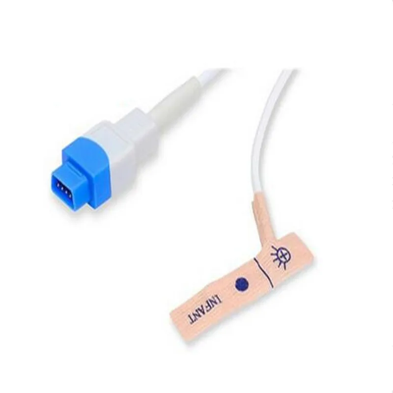 

30pcs/Lot FREE SHIPPING Compatible For GE Trusignal TS-AF-10/25 DB 9Pin Disposable Spo2 Sensor Infant Use Oximeter Probe PVC