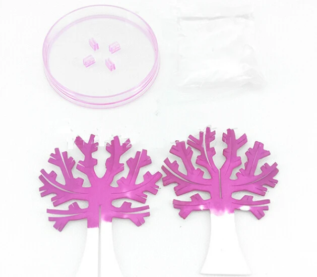 2PCS/LOT iWish 10x8cm Magic Growing Tree Amazing Grow Paper Sakura Crystal Trees Japan Desktop Cherry Blossom Toys For Children