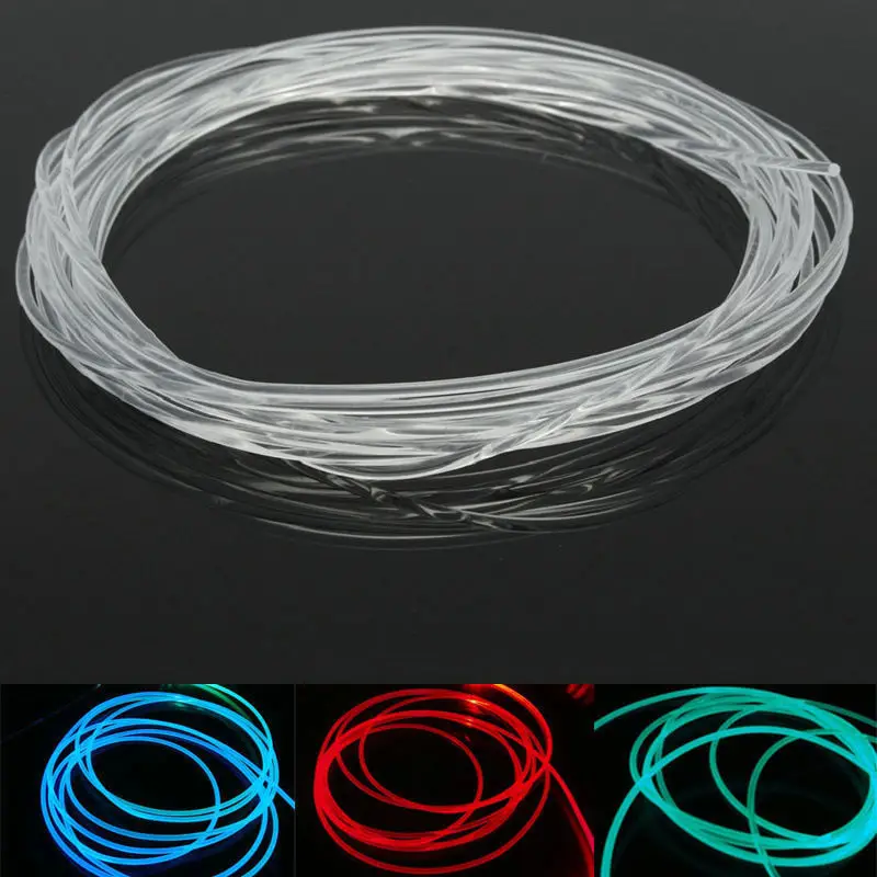 

5m PMMA Side Glow Fiber Optic Cable 8.0mm(Dia.) Car Home DIY LED Lighting hanging lamp curtain star ceiling car home uses decor