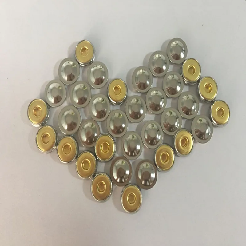 100pcs/Lot Medical ECG Snap Terminal Physiotherapy ECG Machine Parts Metal Stamping Snap-Fastener Metal Buckle Wire Gold Plated