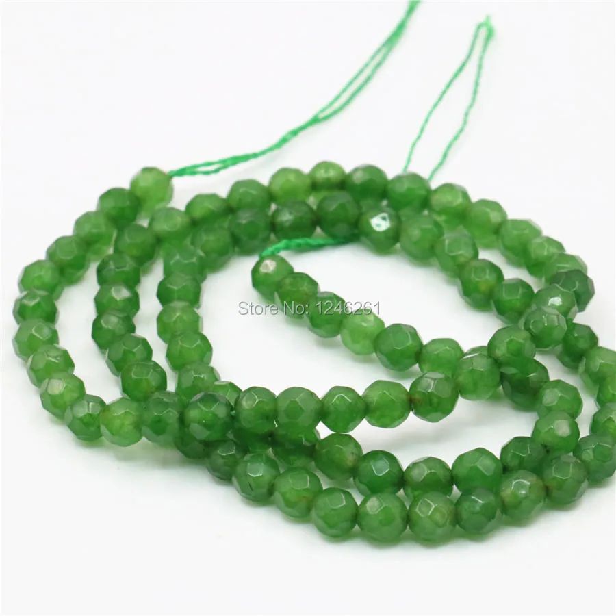 

4mm Accessories Green Olivine Stone Jewelry Making DIY Loose Beads Faceted Christmas Gifts For Women Girls Jewelry 15inch Gems