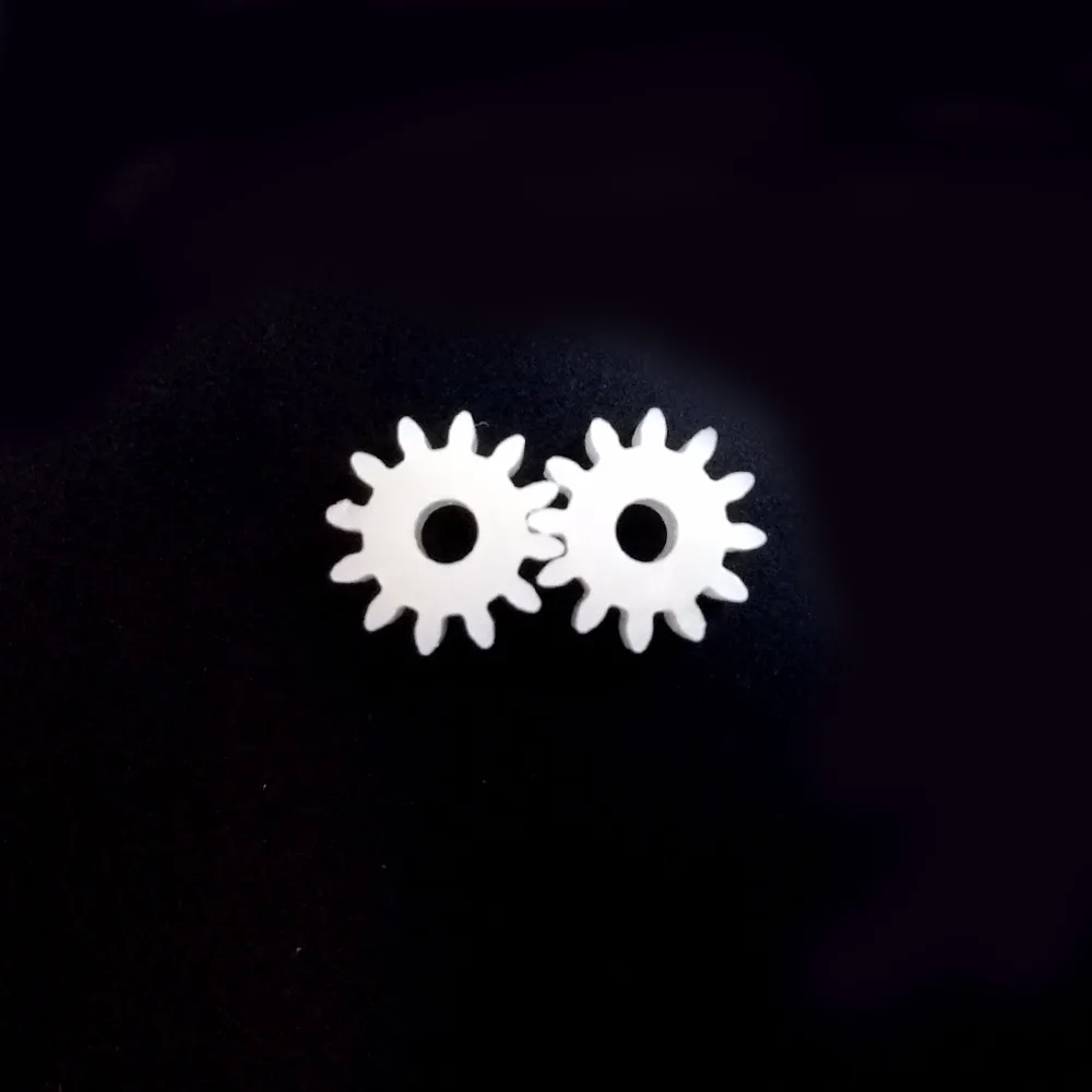 20pcs plastic toy gears Spindle gear 0.5 modulus 12 tooth