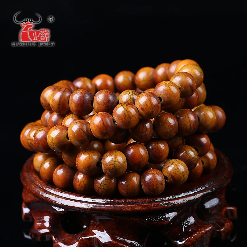 20PCS Handmade Carved Yak Bone Beads, Antique prayer beads for jewelry making Brown DIY Jewelry Accessorie 14mm,12mm,10mm