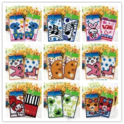 DIY Beads Cross Embroidery Handmade Card Sleeve Cartridge Grid Pearl Embroidered 2019 Cute Girl Gift New Wholesale