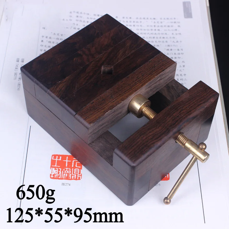 Chinese Redwood Seal Cutting Bed Engrave a Seal Workbench Stamp Clamp Painting Calligraphy Engrave Art Supplies Set