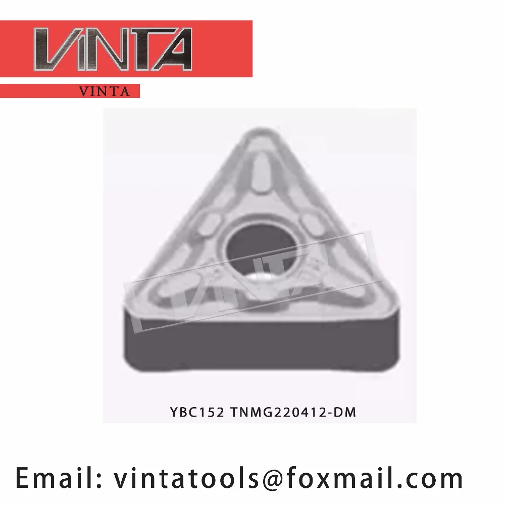 

High quality 10pcs/lots YBC152 YBC351 YBC252 YBC251 TNMG220412-DM cnc carbide turning inserts cutting blade tools