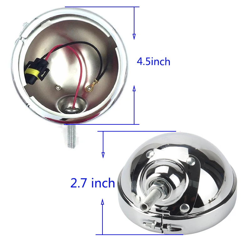 Motorcycle accessories 4.5 inch Housing Bracket Mount Ring bucket For Fog Passing Light Lamp Motorcycle Touring Electra .
