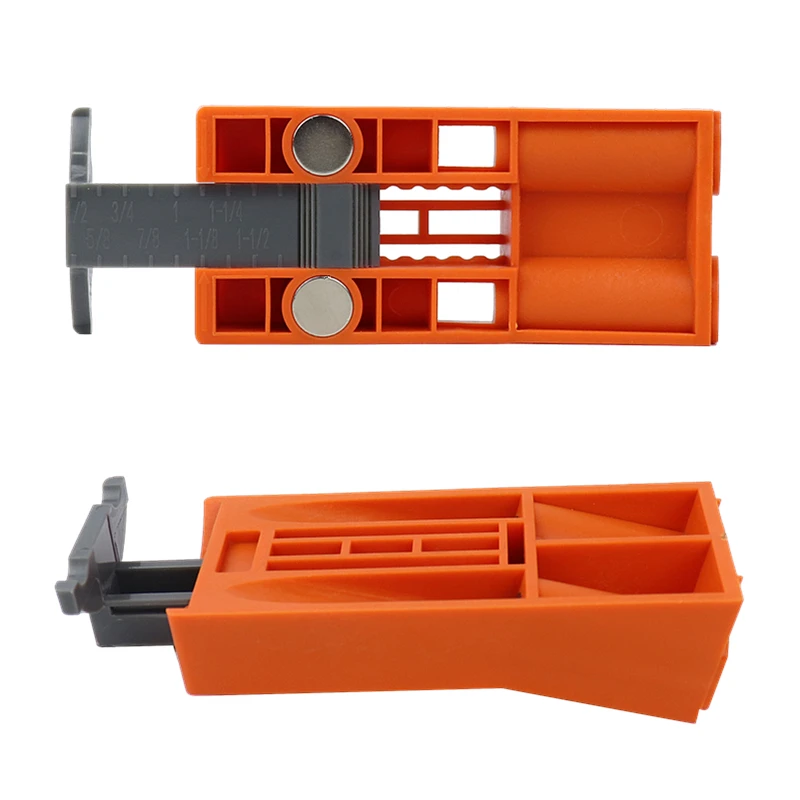 Pocket Hole Jig Set Bevel Angle Drill Guide 9.5mm Step Drill Hole Puncher With Magnet Positioning Slider Jig Carpentry Tools