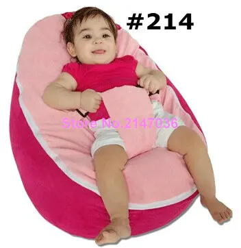 

PINK seat New Canvas Baby infant Bean Bag Snuggle Bed Portable Seat No Filling