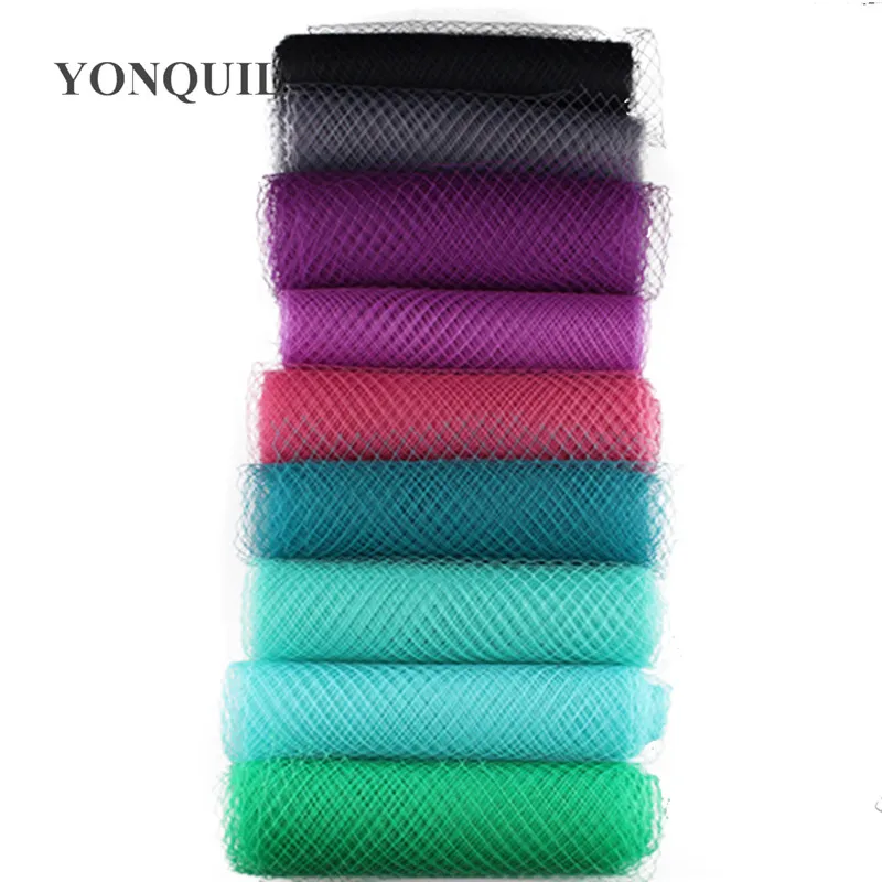 25cm Birdcage Veils for Fascinators Bridal Hair Accessory Wedding Millinery Hat DIY Party Headwear Multiple Color New Arrival
