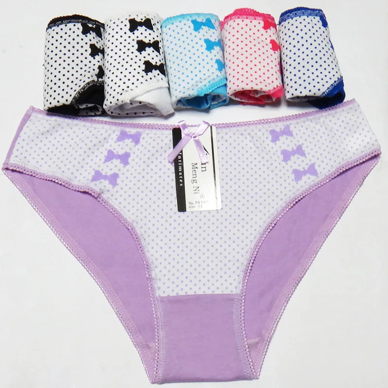 Hot Selling 1pc/Lot Women\'s Sex Panties Ladies Printing Briefs Cute Underwear Girl Cotton 89105