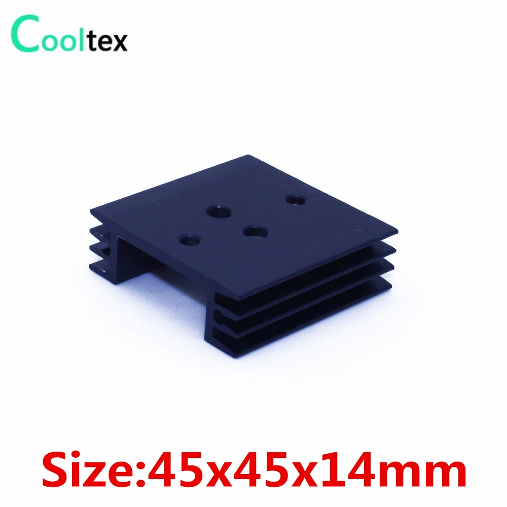 

3pcs/lot 45x45x14mm heatsink heat sink radiator for TO-3 triode cooling cooler