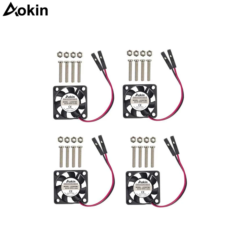 Raspberry Pi wentylator chłodzący mały wentylator komputera 3007 bezszczotkowy Raspberry Pi wentylatory 30x30x7mm 5V wentylatory chłodzące procesora