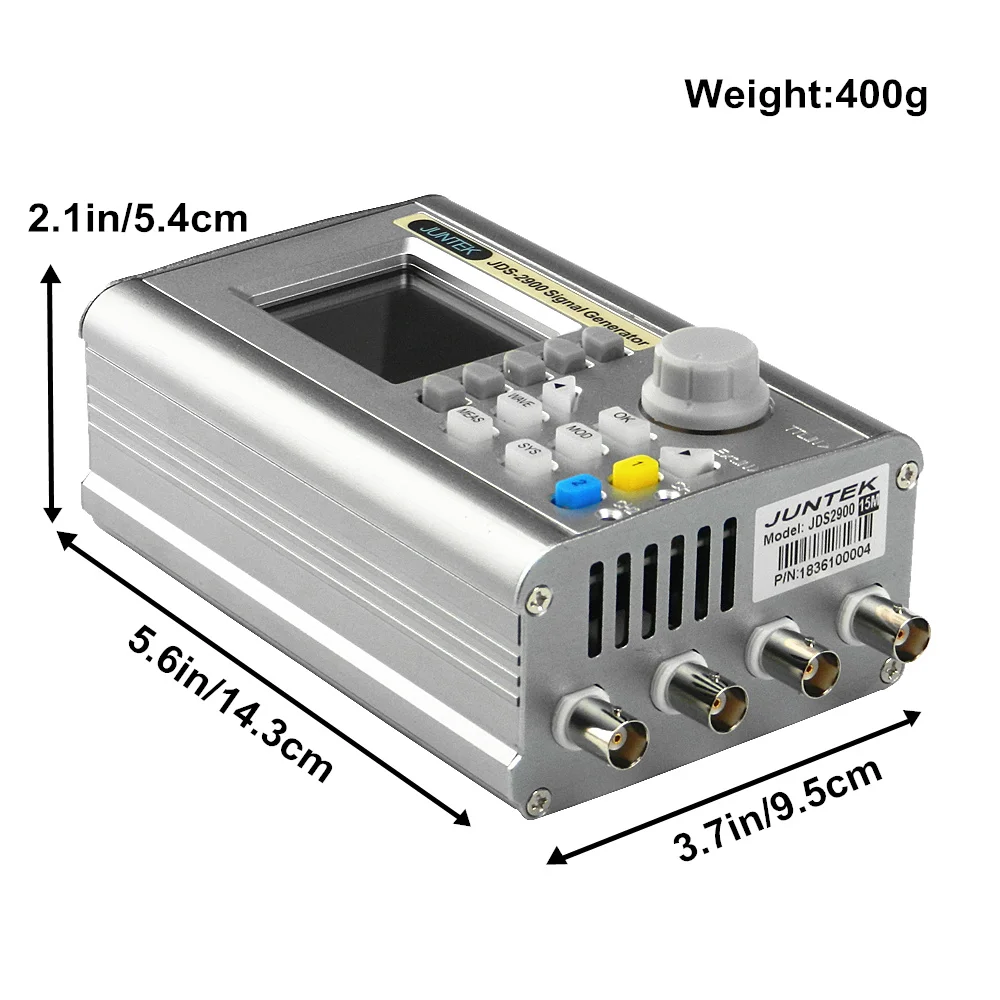 Imagem -02 - Juntek-cnc Função Gerador de Sinal Contador de Freqüência Dual-channel Gerador Waveform Arbitrário 15mhz- 60mhz Dds Série Jds2900