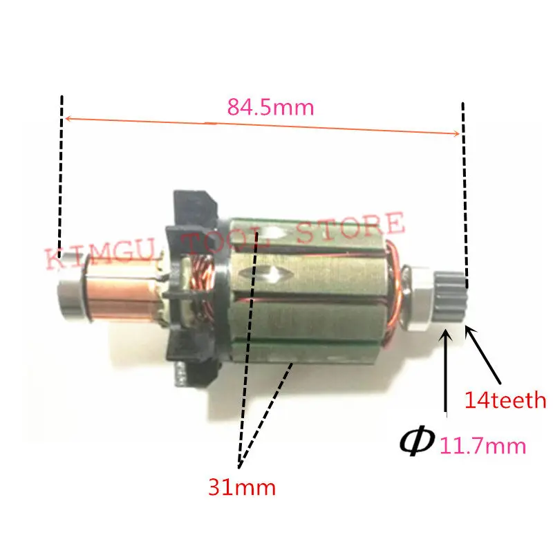 Rotor  Motor 619301-1 DC18V for  MAKITA 619496-0 DDF458Z DF458D DDF458RFE DHP458 BHP458 DDF458 BDF458 BDF458RFE BDF458Z BDF458