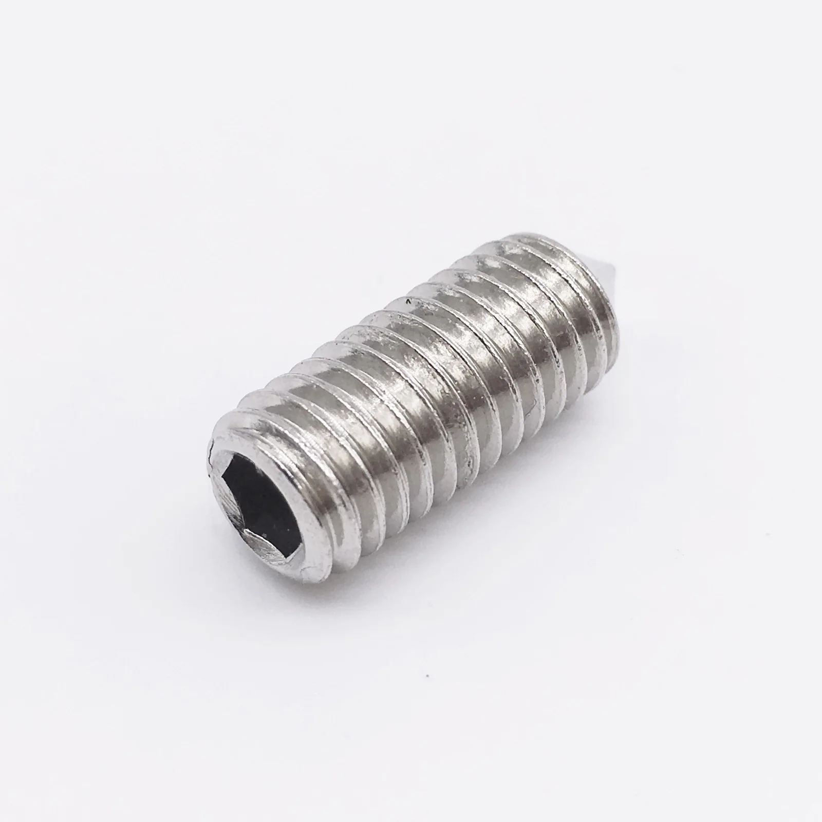 Wkooa M3 M4 M5 M6 M8 Set Screws Allen Hex Socket Grub Screw Cone Point Stainless Steel Metric Pack 100