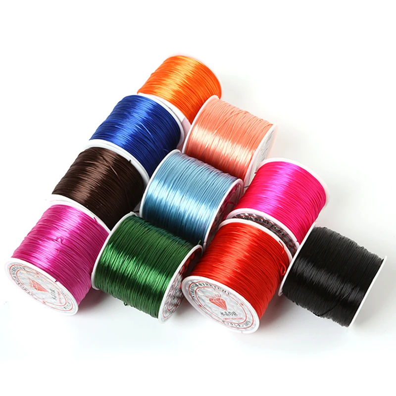 8m/roll 0.7mm Crystal Elastic Stretching Beading Cord String Thread Jewelry Findings for DIY Fashion Necklace Beads Bracelet