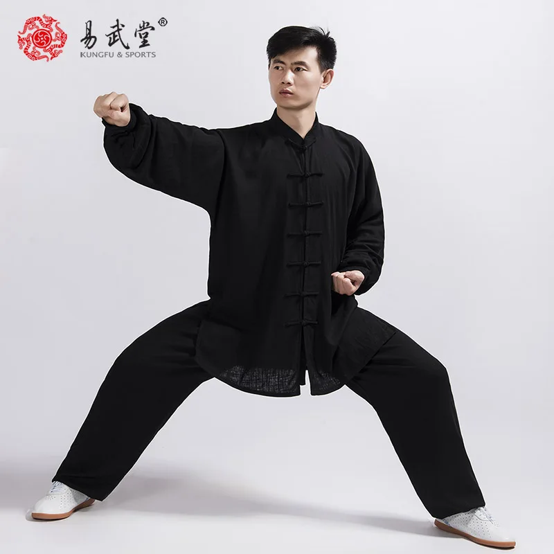 tai chi uniform Kung fu suit martial arts jacket wu shu clothing 45%cotton 55%linen custom uniforms for men and women