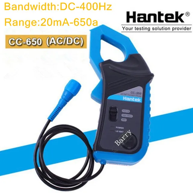 

Hantek CC-65 CC-650 AC DC Multimeter Current Clamp Meter With BNC Connector Oscilloscope Probe Current AC DC Clamp Meters