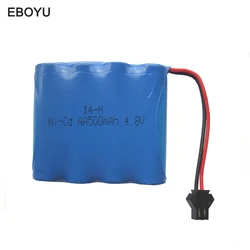 EBOYU 4.8V 500mAh ni-cd akumulator AA pakiet SM 2P wtyczka dla MZ 2015A RC samochód i inne podobne zabawki zdalnie sterowane