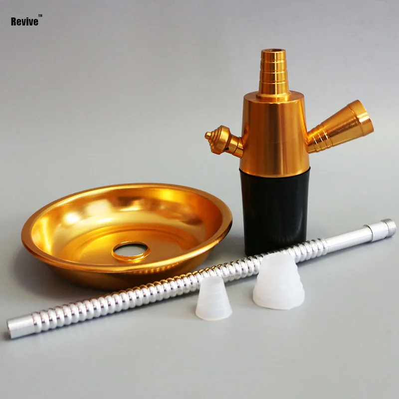 

Revive Aluminium Narguile Hookah Stem Fit Usual Bottle Shisha Adapter Kit Travel Chicha Portable Smoking Water Pipe Accessories