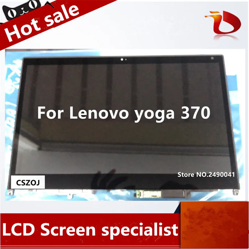 

Yoga 370 LCD Display 13.3 Inch Laptops Screens For Lenovo Thinkpad Yoga 370 Touch Screen Digitizer Assembly With Frame