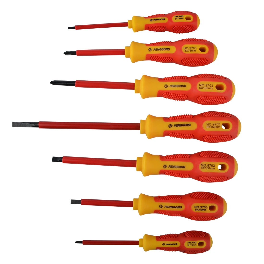 Electrician Professional Insulated Screwdriver Withstand Voltage 1000V Precision Magnetic Phillips Slotted For Hand Tools D