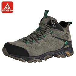 HUMTTO Hiking Shoes Men Winter Outdoor Sports Climbing Shoes Non - slip Warm Lace-up Trekking high-top Sneakers Big Size