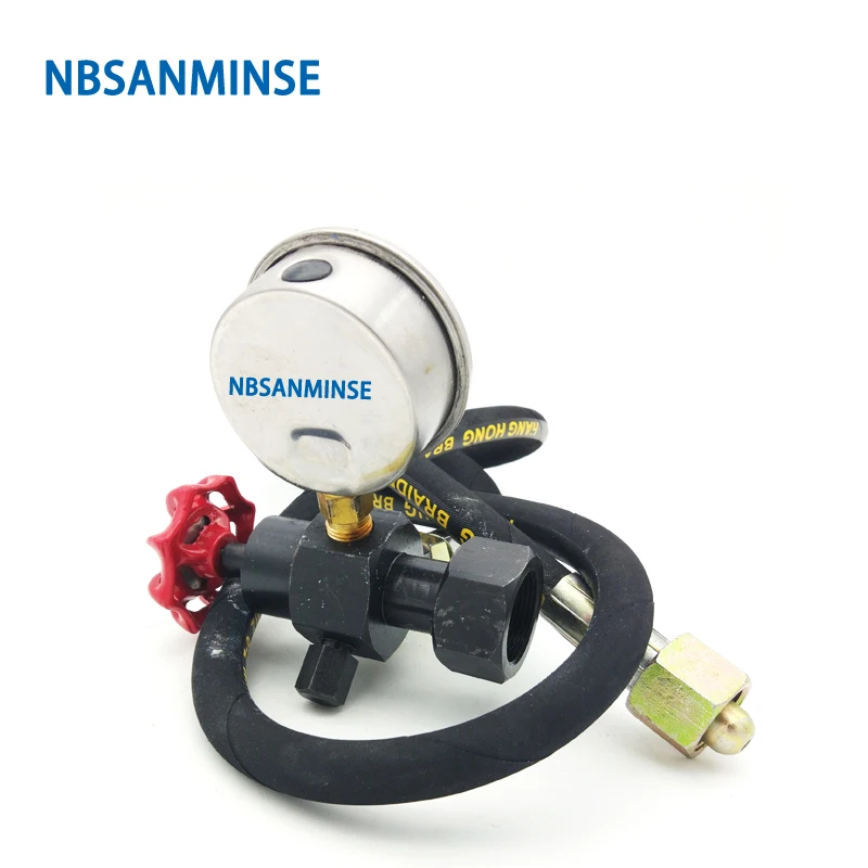 Nitrogen Charging Valve GCQJ 10/16/25/40 For GXQ Diaphragm Accumulator Charging Tools 10/20/31.5MPa NBSANMINSE