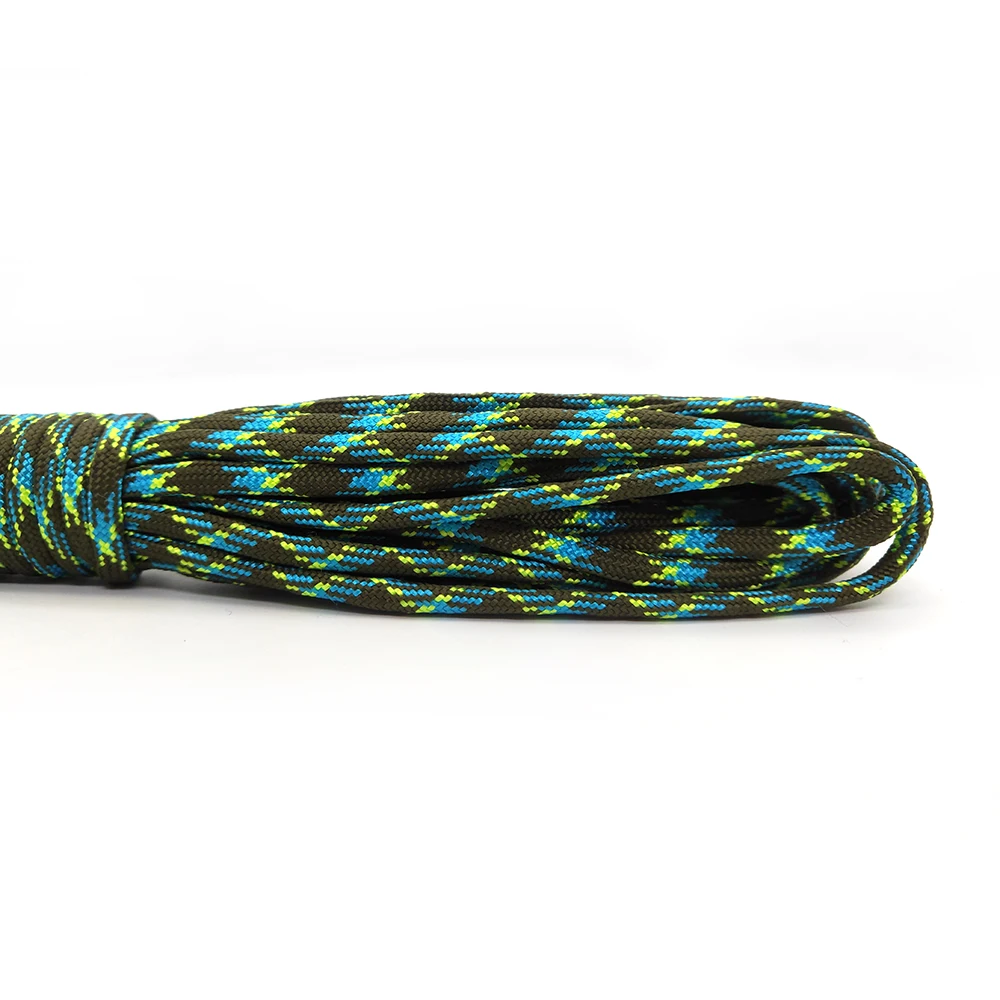 IQiuhike 550 Paracord Parachute Cord Lanyard Tent Rope Mil Spec Type III 7 Strand 100FT Paracord For Hiking Camping 208 Colors