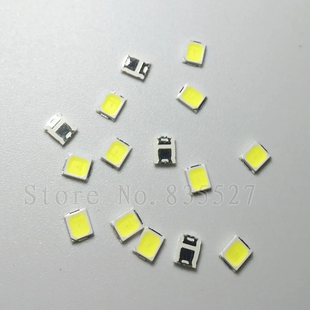 200PCS/LOT 2835 SMD pure white / natural  white / warm white / cool white LED 23-25LM  bright lamp beads Light emitting diode