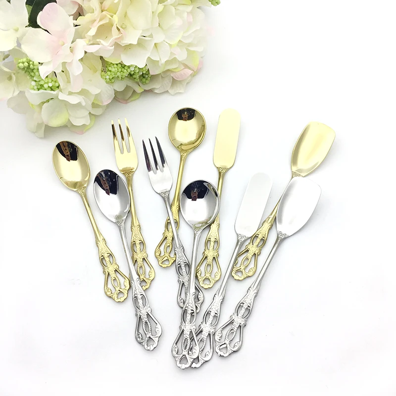 Dessert Fork, Ice-cream Scoop, Butter Shovel Dessert Full Set, Western Stainless Steel Coffee Scoop, Cake Fork, Dinnerware