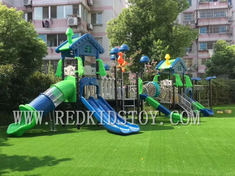 China Premium Quality EU Standard Tree House Series School Playground With Rope Tunnel and Monkey Bar HZ-SWE003B