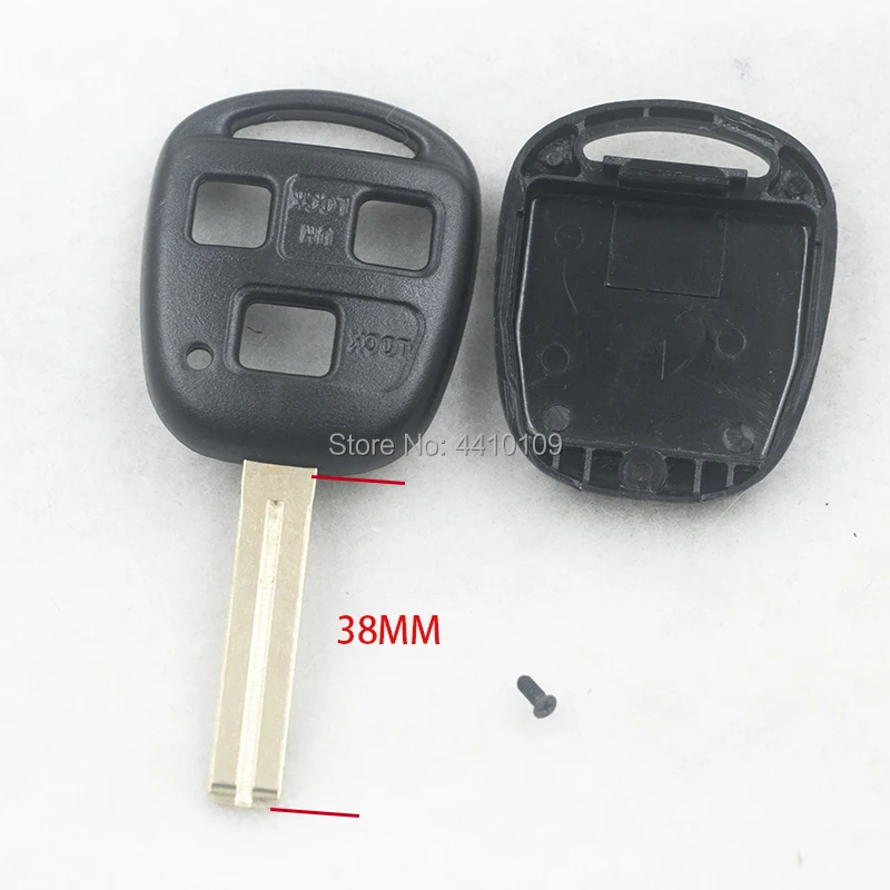 Blank Remote Key Case Replacement For Lexus GX470 RX350 ES300 RX300 RX400h 40mm Length Key Shell Wholesale 20PCS/Lot