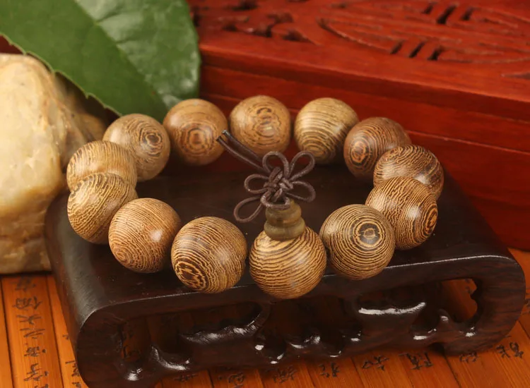 Unique New Natural Cassia siamea Wooden 20mm Big Beads Gifts Buddha Bracelets Trendy Jewelry for Women Men  Balance Practice