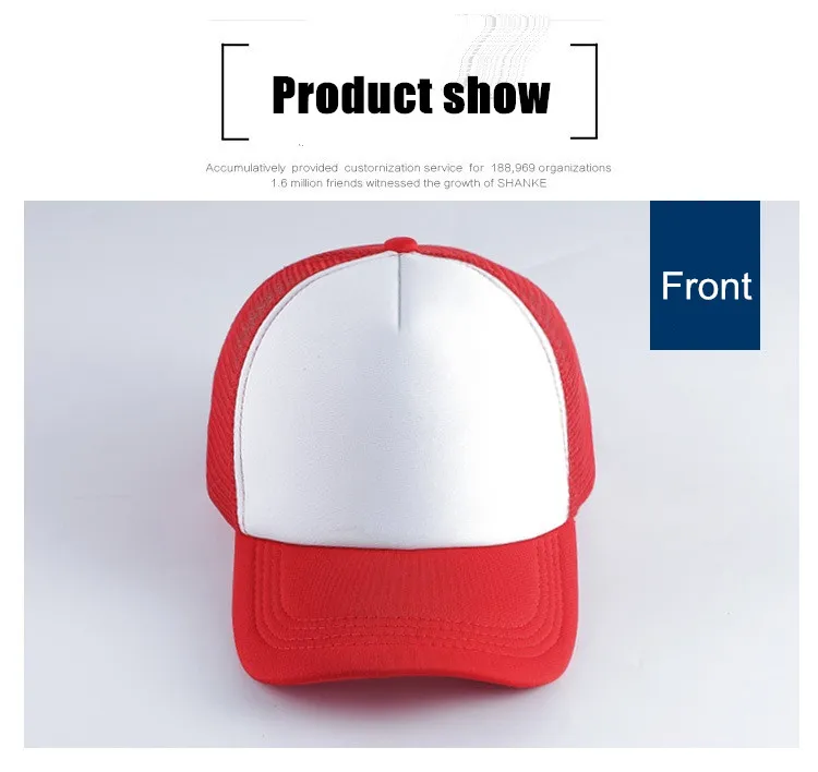 1-teilige Sommer-Trucker-Mütze mit individuellem Logo für Männer und Frauen, Netz-Polyester-Baseballkappe, bedrucktes Netz, Papa-Hüte, verstellbares Sonnenhut-Visier – Detail 7