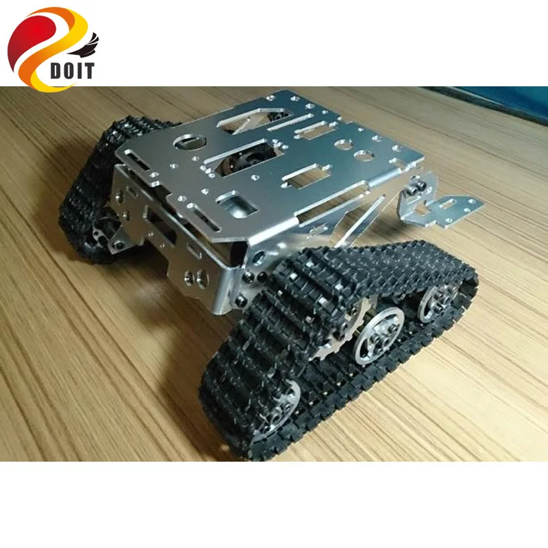 Metal Robot Tank Car Chassis Kit Crawler Tracked Vehicle Track Caterpillar Wali DIY RC Toy Experiment Platform
