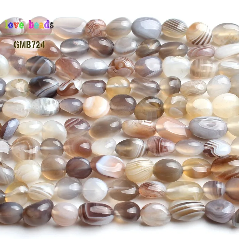 6-8mm Natural Irregular Botswana Sardonyx Agates Beads for Jewelry Making DIY Bracelet 15''Strand Loose Stone Spacer Beads