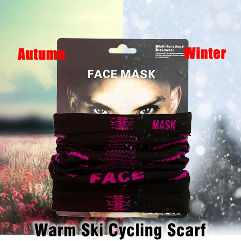 

Winter Outdoor Sports Skiing Scarf Bicycle Equipment Headwear Seamless Ride Neck Face Mask Bike Magic Cycling Headband Bandana