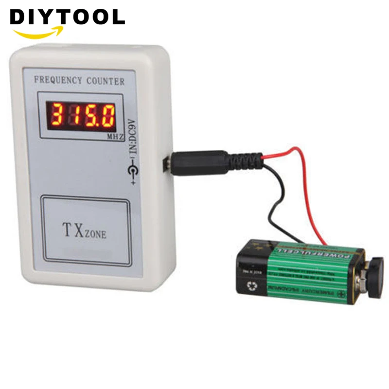 Remote Control Wireless Frequency Meter Counter for Car Auto Key Remote Control Detector Cymometer Power Supply Cable