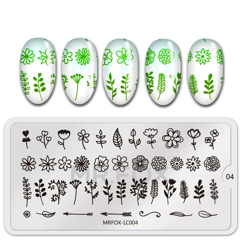 Plantillas de estampado de uñas para manicura, plantillas de estampado de imágenes de primavera, herramientas de sello, 1 unidad