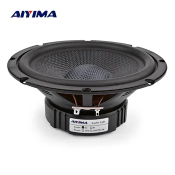 AIYIMA 1Pc 6.5 Inch 미드 레인지베이스 스피커 4 8 옴 40W 유리 섬유 우퍼 Hifi 오디오 확성기 DIY For Home Theater Bookshelf