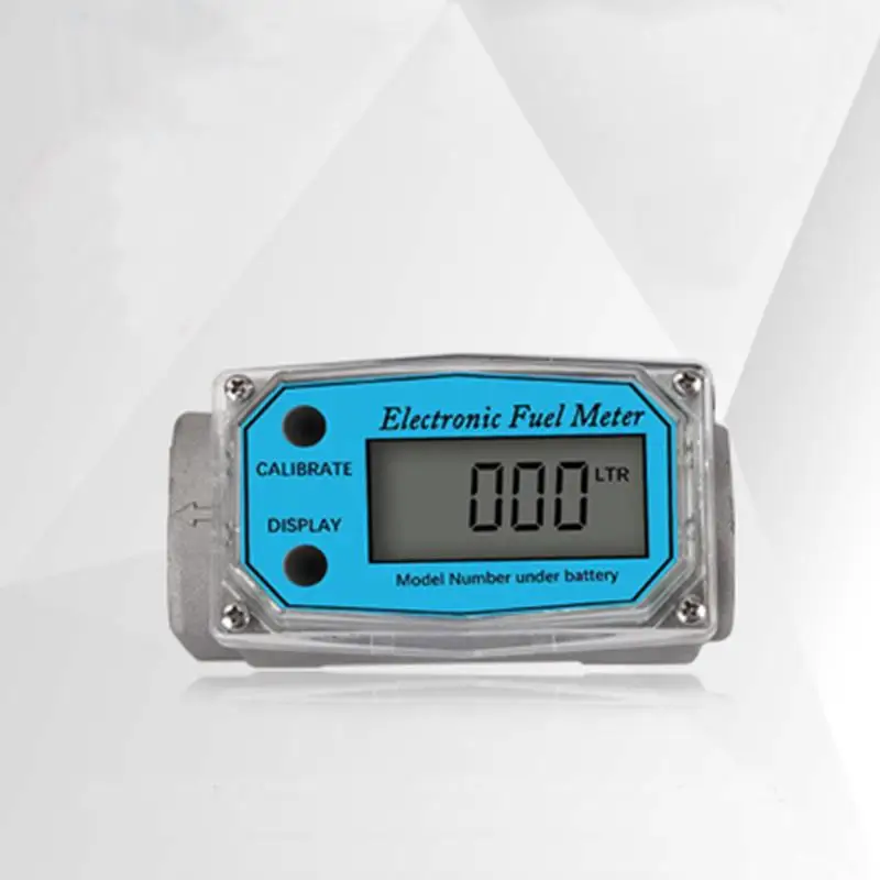 

1" BSPT Female Aluminum Alloy Electronic Digital Turbine Flowmeter Gauge Diesel Fuel Gasoline