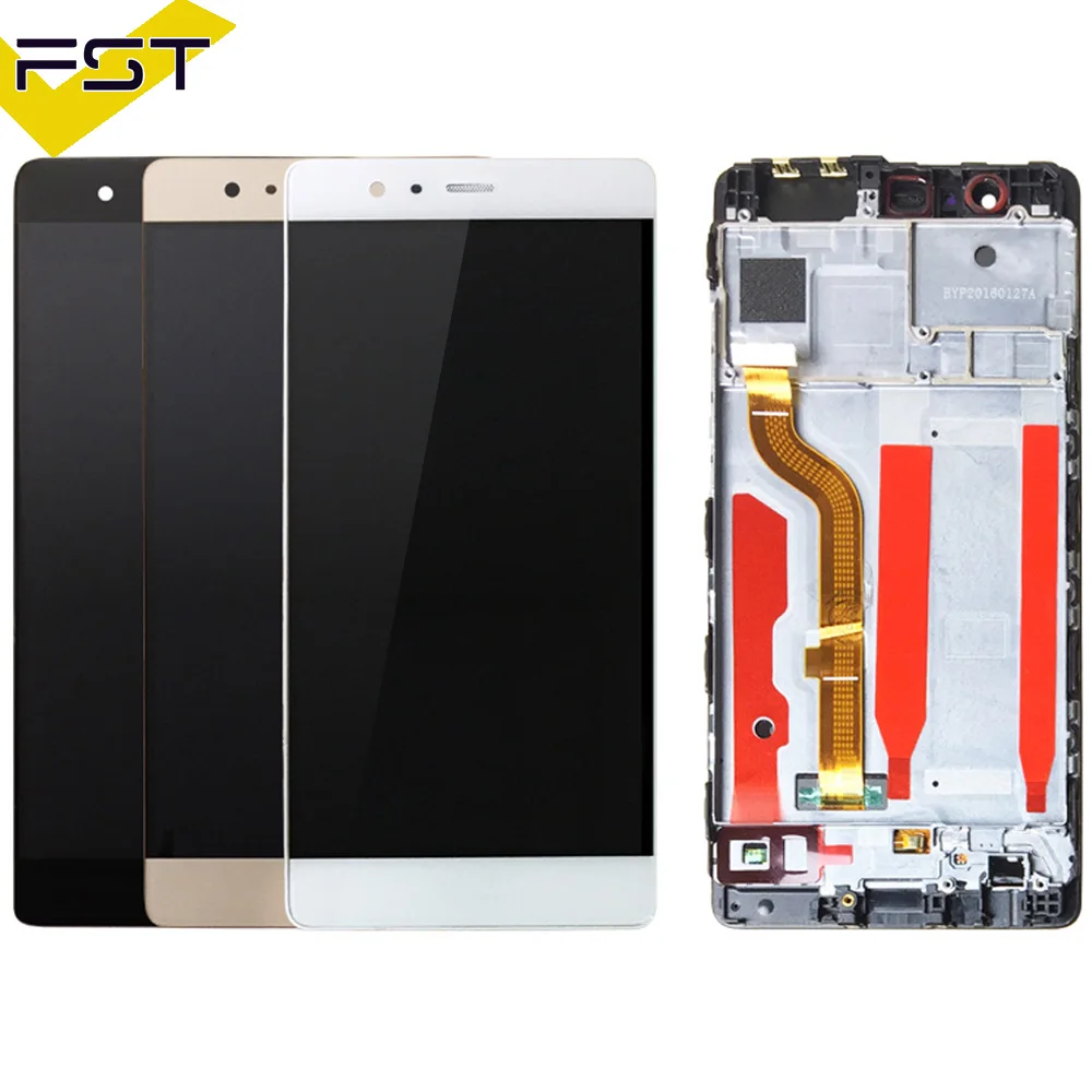 5.2'' Original LCD For Huawei P9 LCD Display Touch Screen Digitizer With Frame For HuaweiP9 EVA-L09 L19 L29 AL10 TL00 AL00 DL00