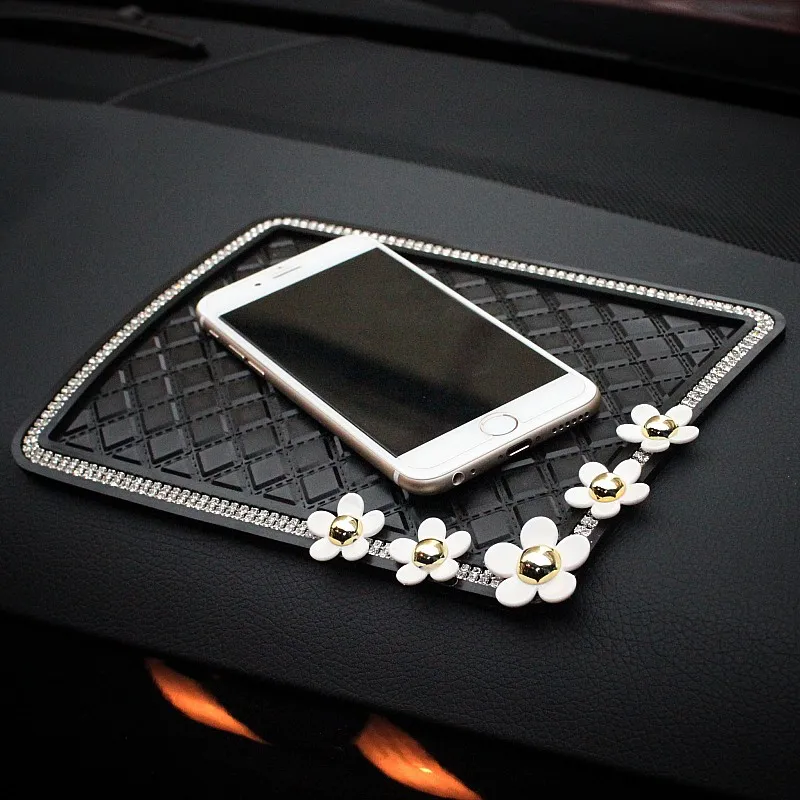 Cute Daisy Flower Car Interior Decoration Leather Steering Wheel Cover Hand brake Shifter Gear Cover Seatbelt Car Accessories