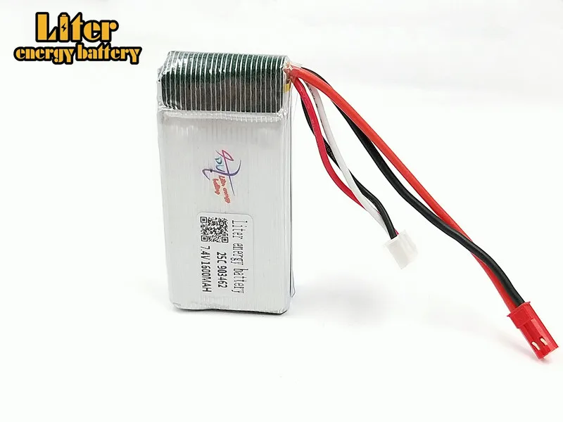 High quality 7.4V 1600mAh Wltoys L959 L979 RC Car Spare Parts Li-po Battery L959-35 903462 25c