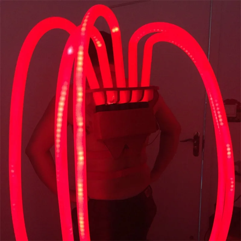 Colorful Robot LED Luminous Tentacle Men Costumes Illuminated Suit  Ballroom Led Light Dancing Show Dance Dress Clothing